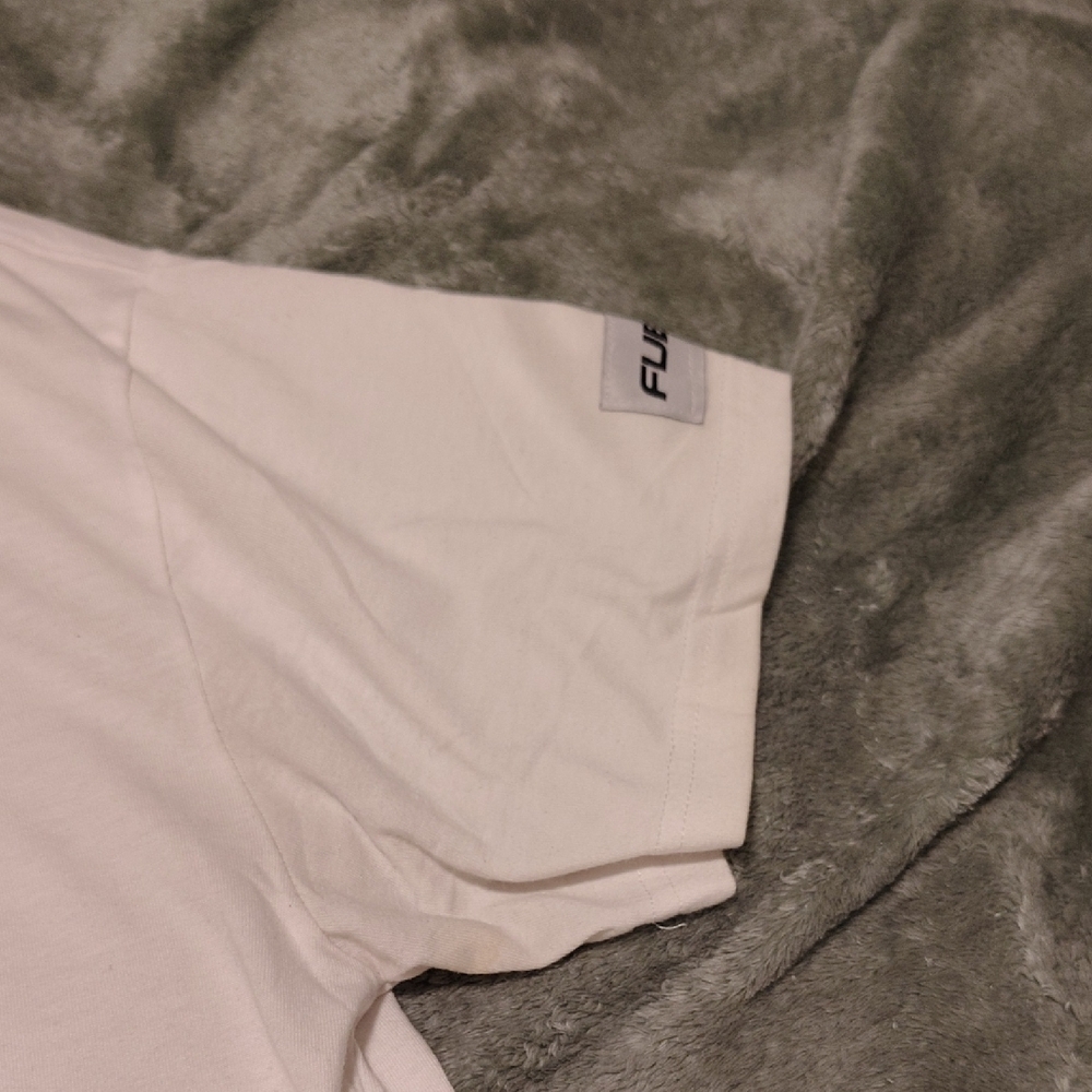 FUBU White Tee with Blue Graphic - Picture 3 of 7